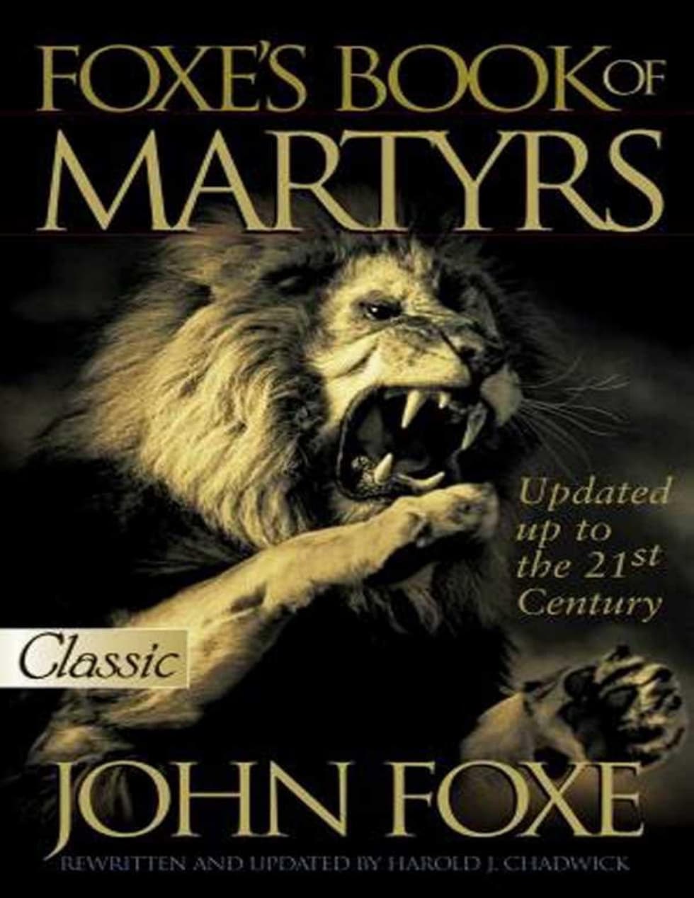 Foxe's Book of Martyrs, book cover